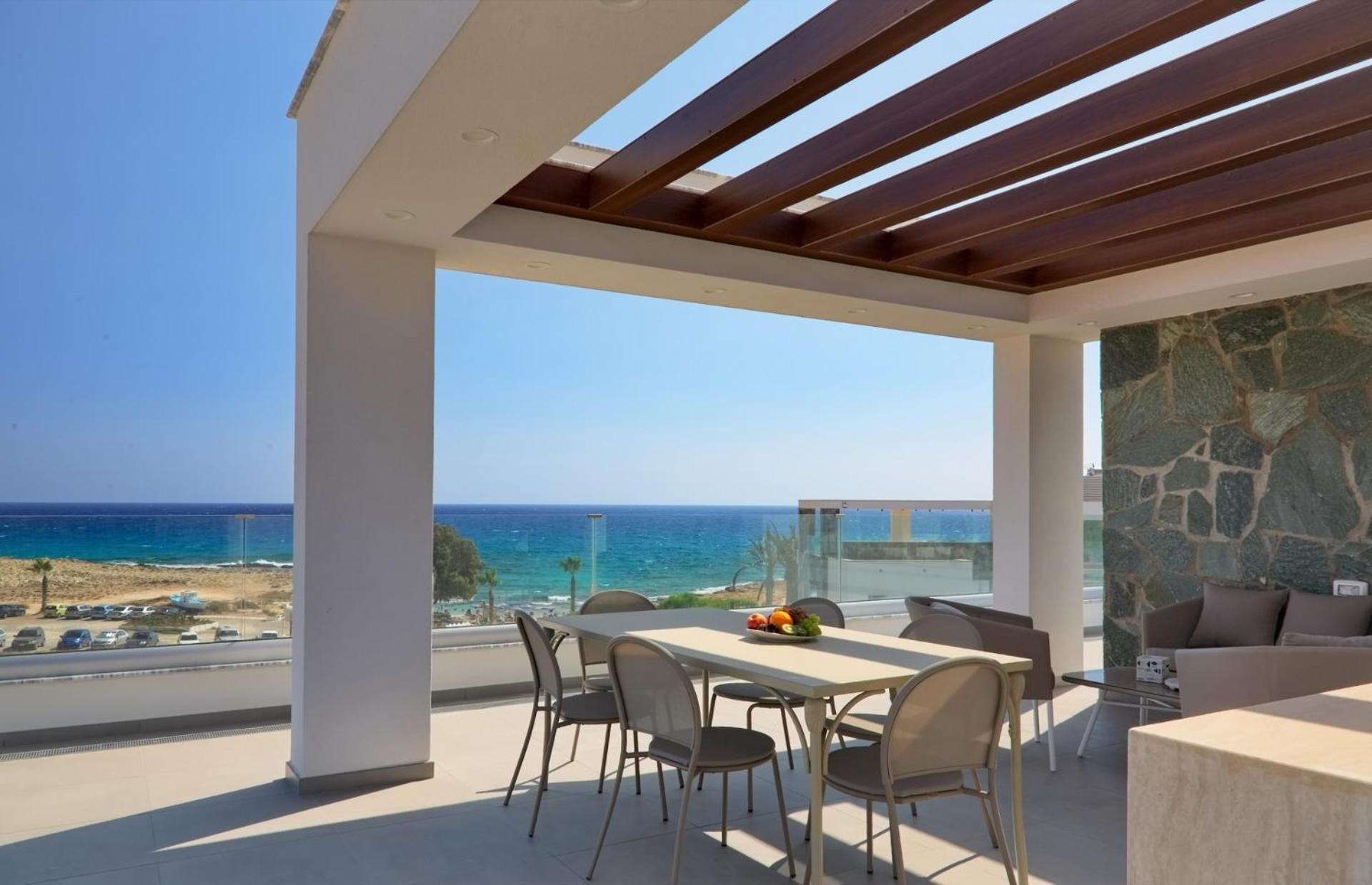 Beachfront Luxury Villa Idania أيا نابا المظهر الخارجي الصورة