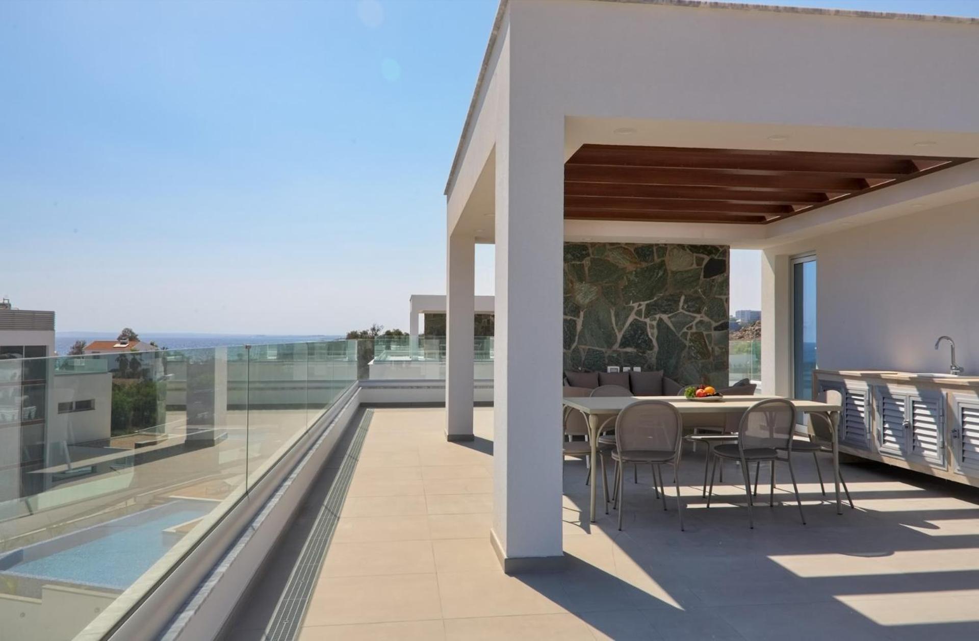 Beachfront Luxury Villa Idania أيا نابا المظهر الخارجي الصورة