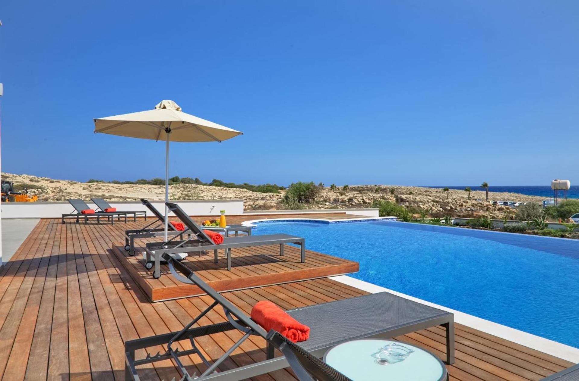 Beachfront Luxury Villa Idania أيا نابا المظهر الخارجي الصورة