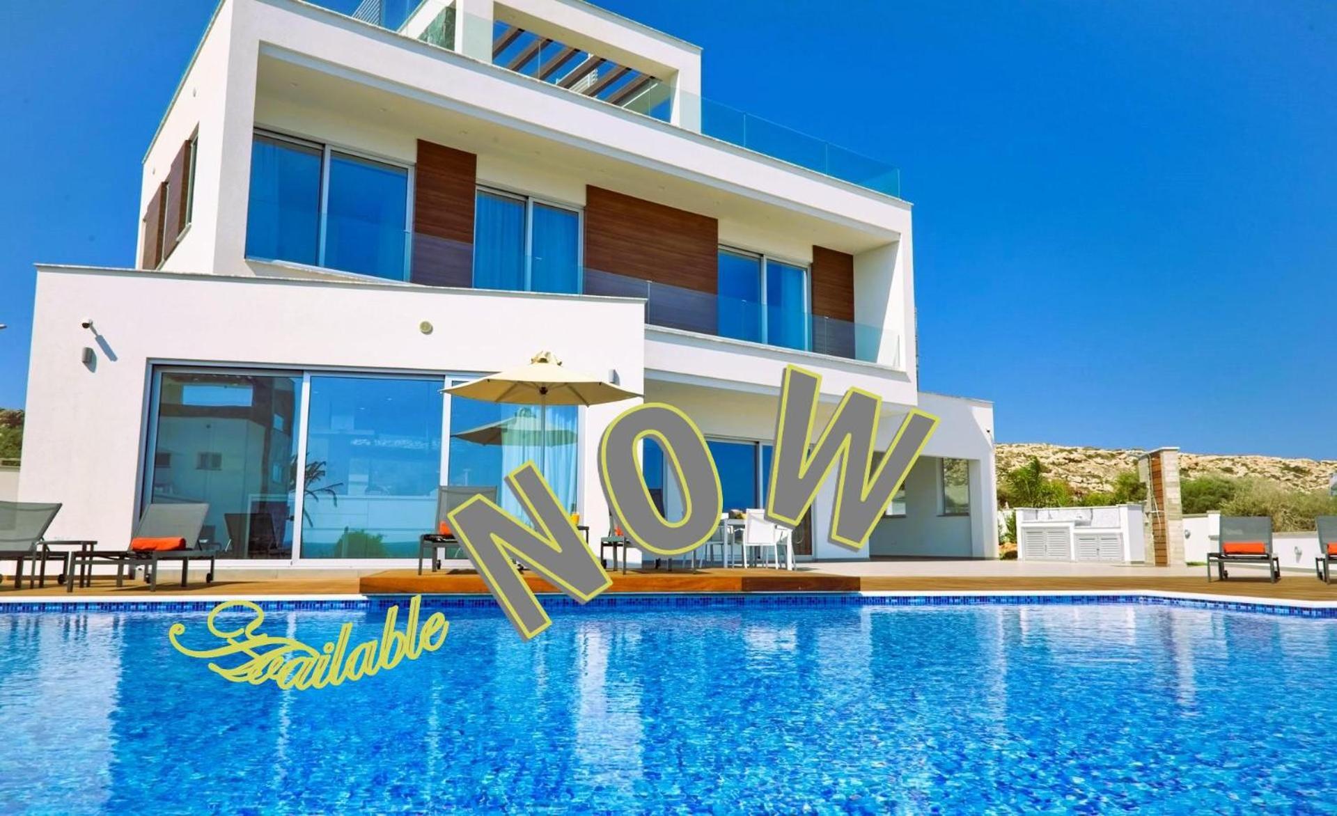 Beachfront Luxury Villa Idania أيا نابا المظهر الخارجي الصورة